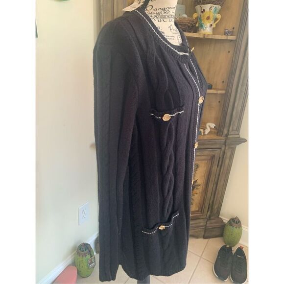 Talbots Black Wool Dolman cardigan NWT - Picture 7 of 10